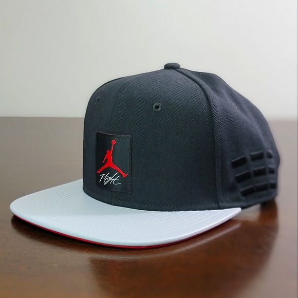 Air Jordan 4 IV OG Retro Bred Hat Cap Black Gray - Picture 1 of 12
